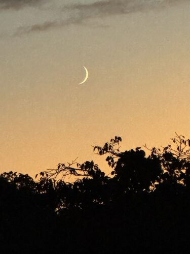 月様が「大丈夫ですよ」と微笑んでくださった夕暮れ